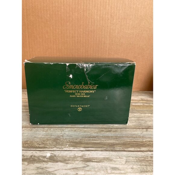 Department 56 Snowbabies “Perfect Harmony” Music Box Plays Silver Bells w/ Box - Picture 3 of 10